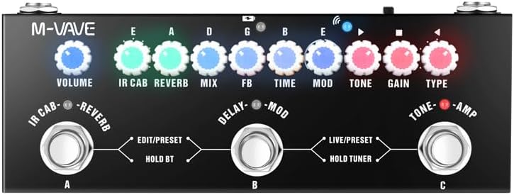 IOppWin CUBE-BABY Guitar Multi-Effects Pedal with 8 IR Cabinet Simulations, Rechargeable Battery, and Precision Tuner - Image 1